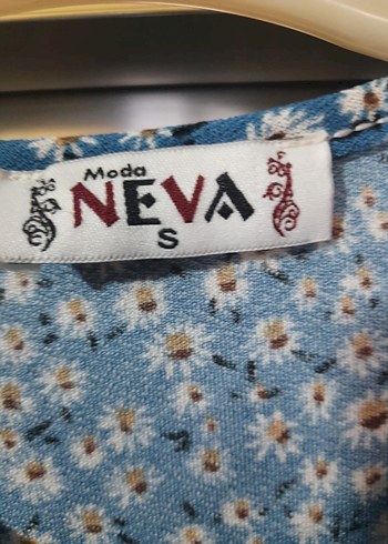 Mavi Bohem Uzun Kollu Uzun Elbise - Görsel 3