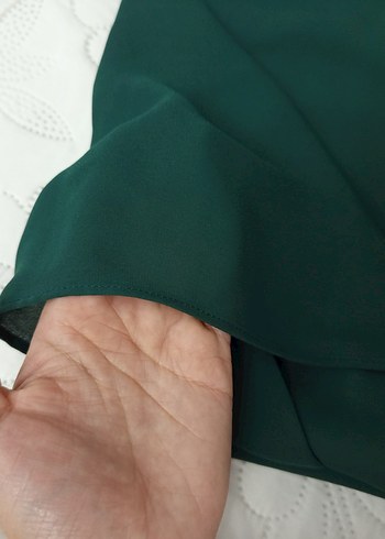 Koyu Yeşil Kadın Şal - Görsel 8