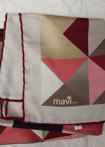 Kadın Çok Renkli Drapeli eşarp - Görsel 3