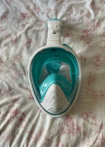 Turkuaz Tam Yüz Dalış Maskesi Fermuarlı - Görsel 2