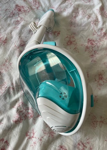 Turkuaz Tam Yüz Dalış Maskesi Fermuarlı - Görsel 3