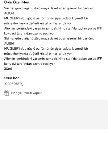 Mugler Alien EDP 30ml Kadın Parfüm - Görsel 2