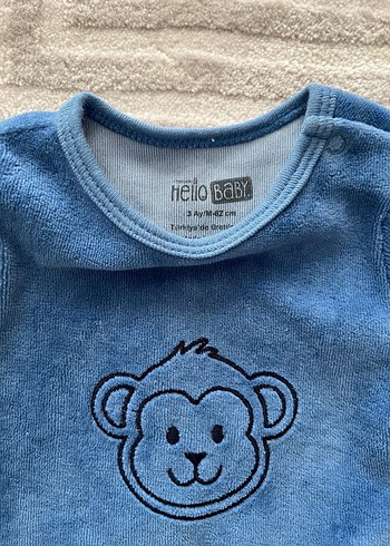 Mavi Erkek Bebek Uzun Kollu Tulum - Görsel 3