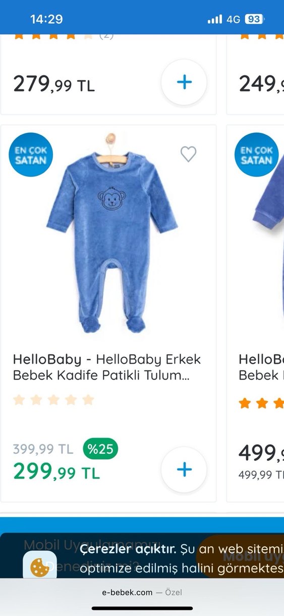 Mavi Erkek Bebek Uzun Kollu Tulum - Görsel 2