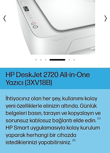 Hp HP 2720 yazıcı