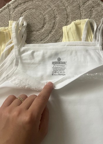 Pastel Beyaz Baskılı Çocuk Atlet - Görsel 4