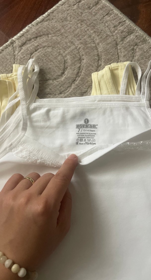 Pastel Beyaz Baskılı Çocuk Atlet - Görsel 4