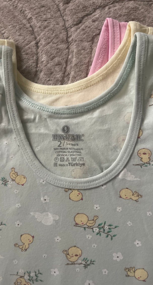 Bebek Desenli Atlet 3'lü Set - Görsel 2