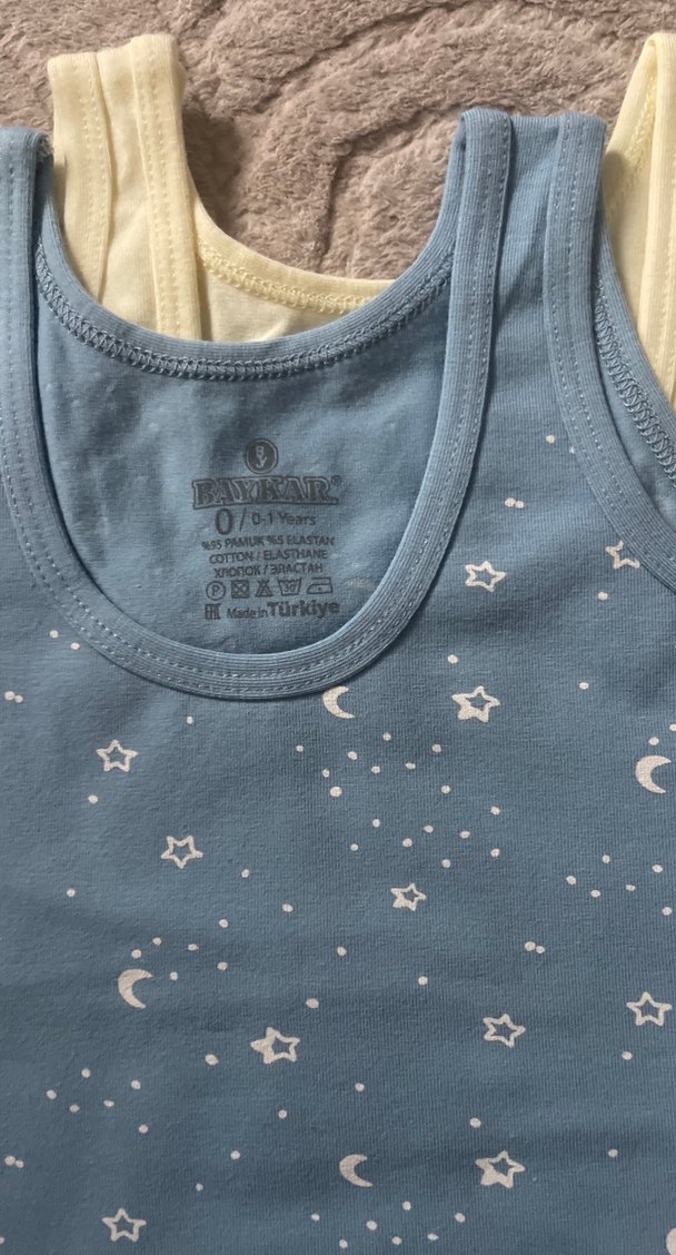 Mavi Baskılı Çocuk Atlet - Görsel 2