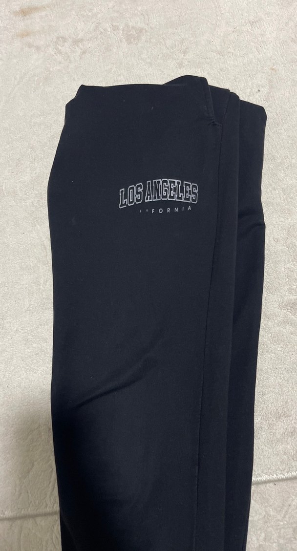 Siyah Kadın Dar Kesim Eşofman Altı - Görsel 3