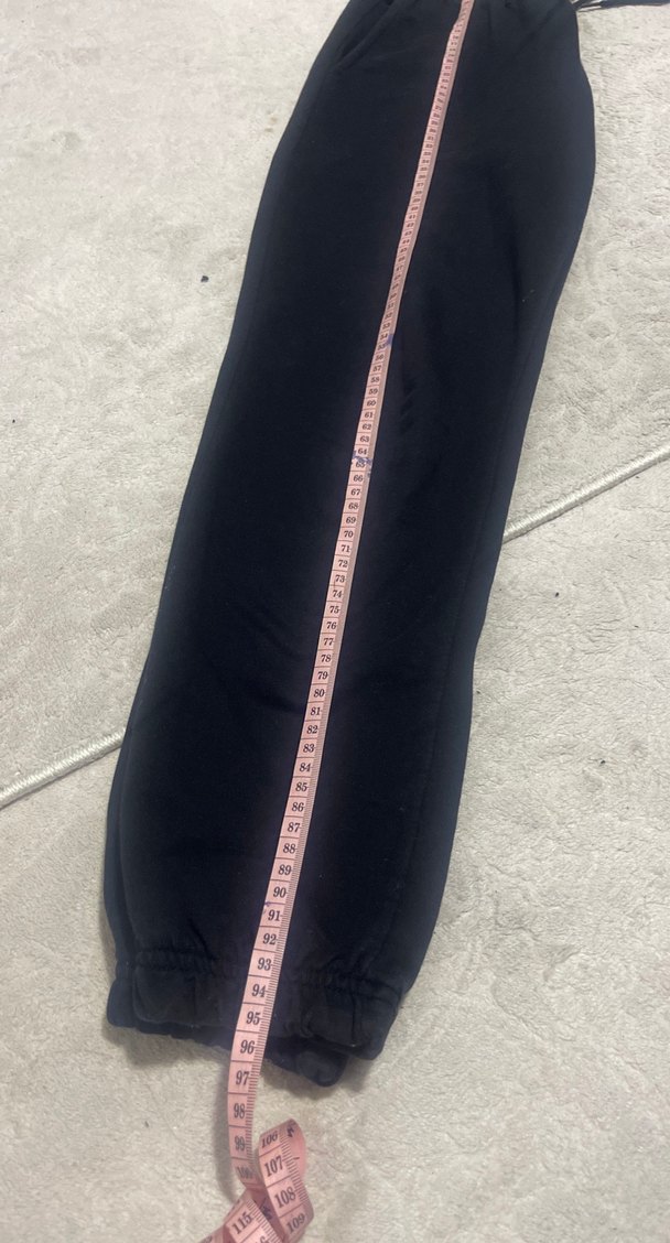 Siyah Kadın Dar Kesim Eşofman Altı - Görsel 2