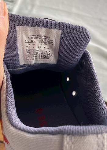 34 Beden Erkek Çocuk Çok Renkli Converse Spor Ayakkabı