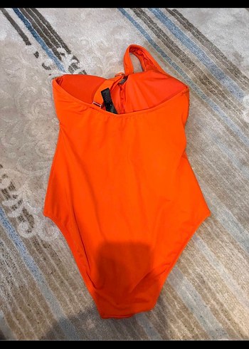 Turuncu Tek Omuzlu Kadın Mayo - Görsel 2