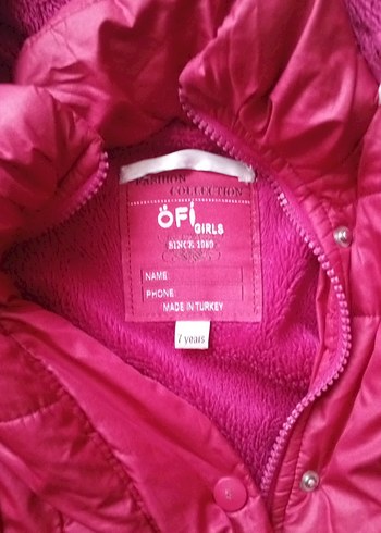 Kız Çocuk Pembe Mont - Görsel 3