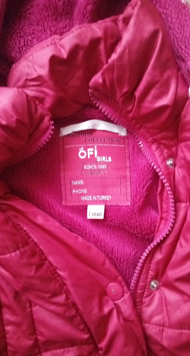 Kız Çocuk Pembe Mont - Görsel 3