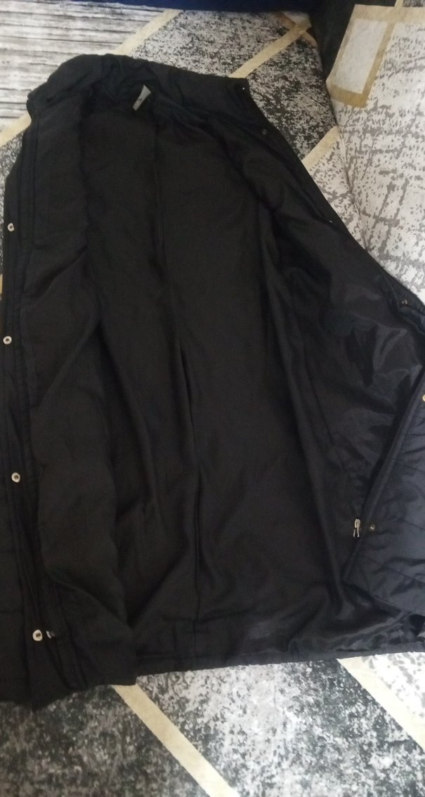 fermuar lı Siyah Uzun Kadın Yelek - Görsel 5