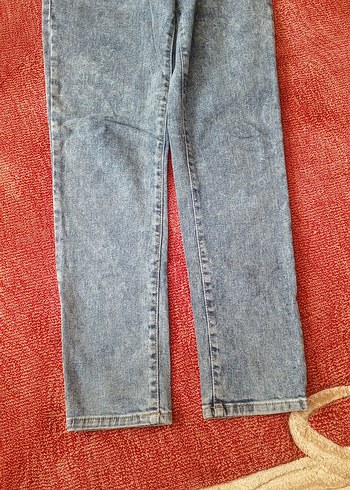 Mavi Midi Kadın Denim Pantolon - Görsel 3