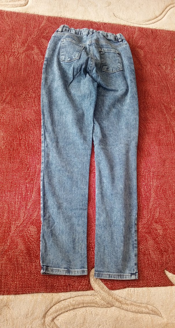 Mavi Midi Kadın Denim Pantolon - Görsel 5