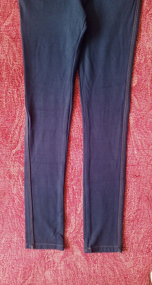 Kadın Lacivert Dar Kesim Denim Pantolon - Görsel 4