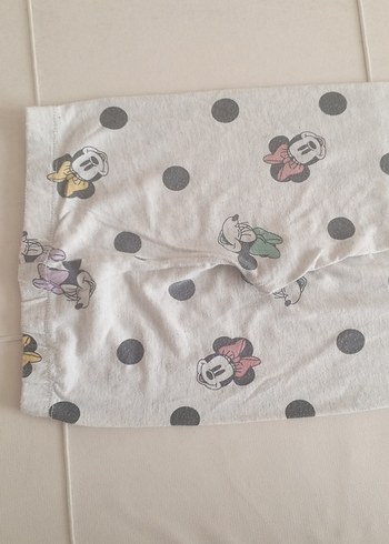 Desenli Gri Kız Tayt - Görsel 3