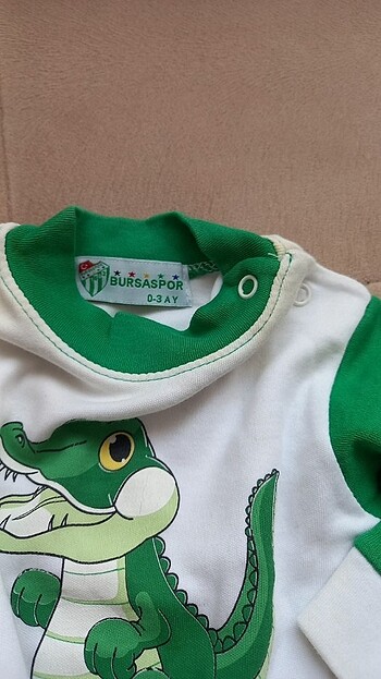 3 Ay Beden çeşitli Renk Bursaspor 3 aylık bebek için tulum