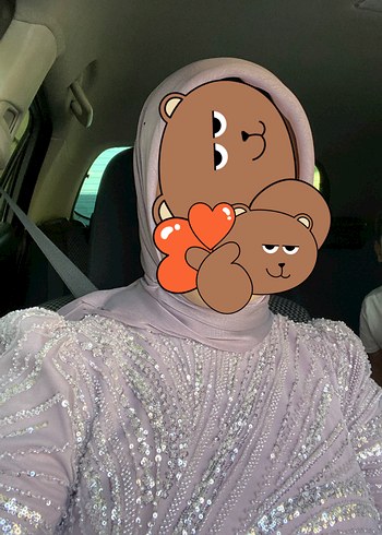 Pastel lila tonlarında zarif abiye elbise