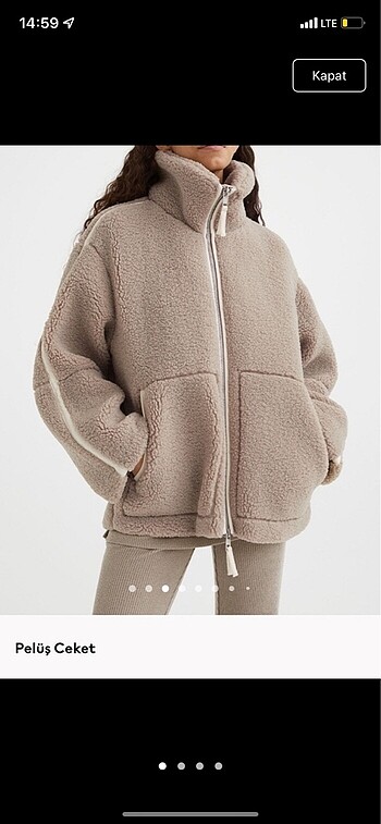 H&M pelüş ceket