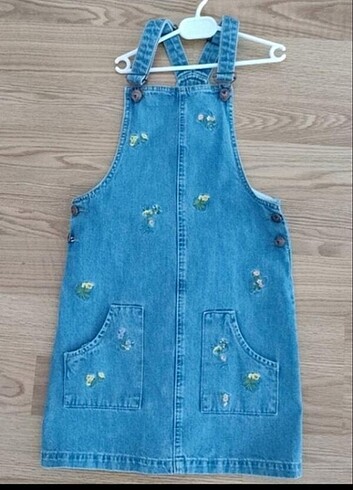 9-10 yaş kot elbise