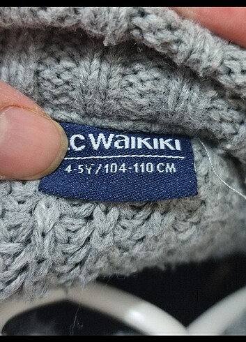 24-36 Ay Beden Lc waikiki gri Hırka 3 yaş uyumlu