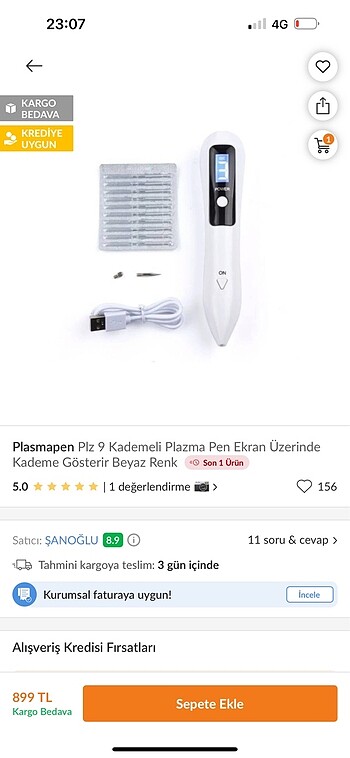 Beden Renk Plazma pen