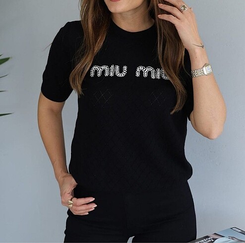 s Beden Miu miu triko tshirt