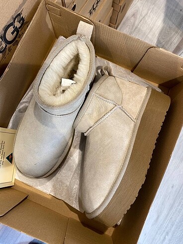 37 Beden camel Renk Ugg bot hakiki deri