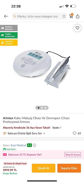 Artmex kalıcı makyaj cihazı ve dermapen cihazı