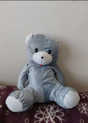Gri Peluş Ayıcık Oyuncak - Görsel 2