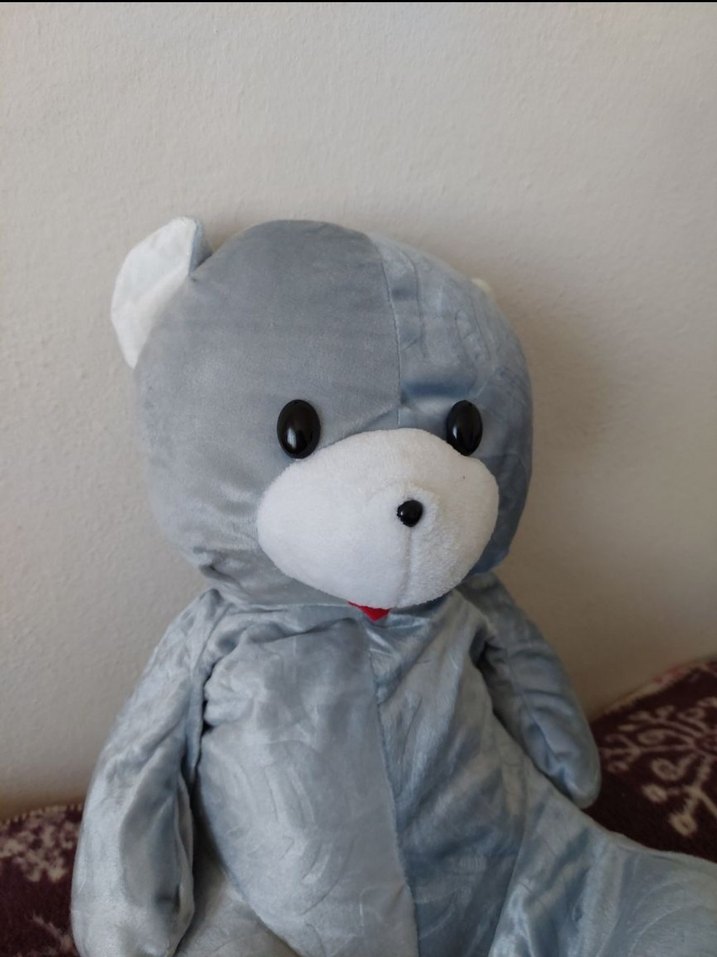 Gri Peluş Ayıcık Oyuncak - Görsel 3