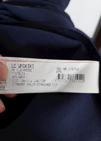 Kız Çocuk Lacivert Pileli Kolsuz Elbise - Görsel 6