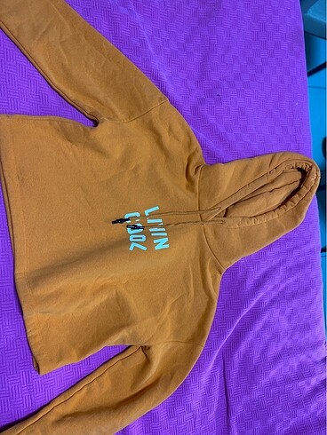 Diğer turuncu crop sweat