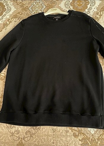 Mavi Siyah Kadın Bisiklet Yaka Sweatshirt