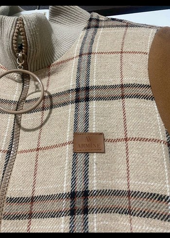 Armine ekose Uzun Kadın tunik - Görsel 2