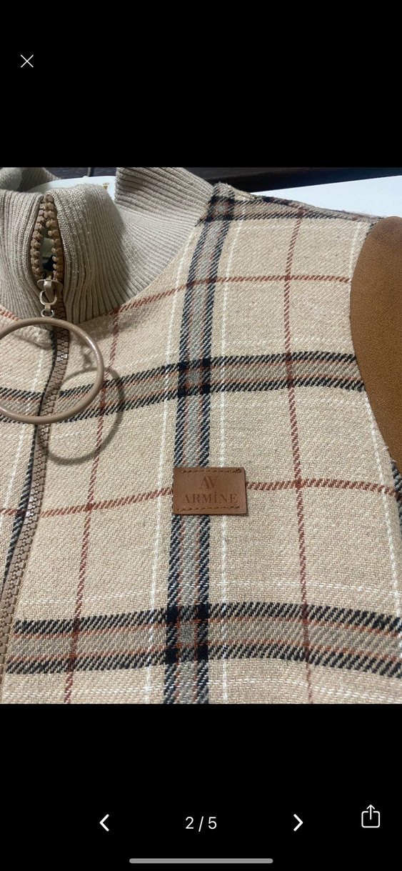 Armine ekose Uzun Kadın tunik - Görsel 2