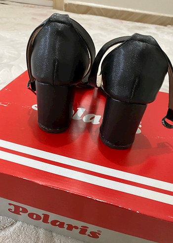 Siyah Kadın Topuklu Ayakkabı polaris değil marka temsili - Görsel 5