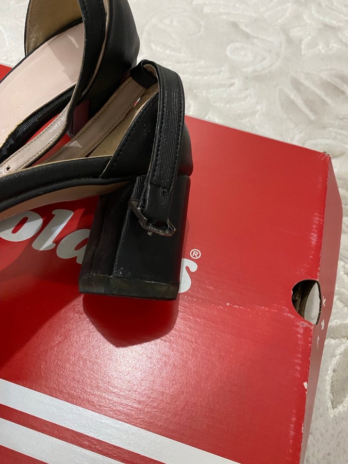 Siyah Kadın Topuklu Ayakkabı polaris değil marka temsili - Görsel 4