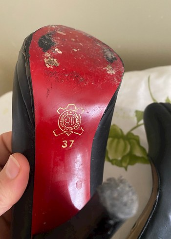 Siyah Stiletto Topuklu Kadın Ayakkabı - Görsel 4