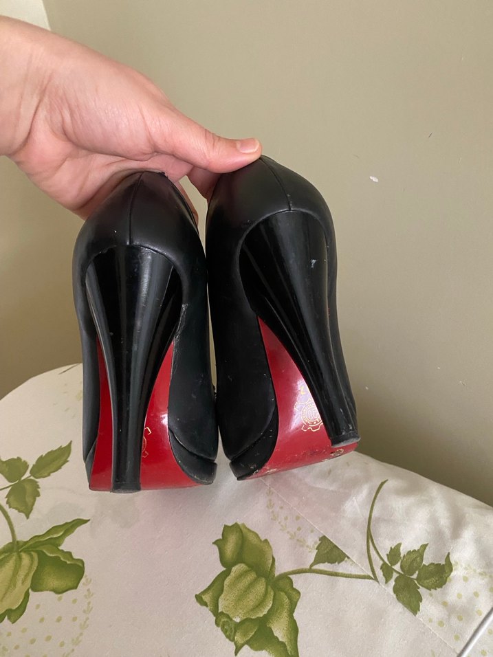 Siyah Stiletto Topuklu Kadın Ayakkabı - Görsel 3