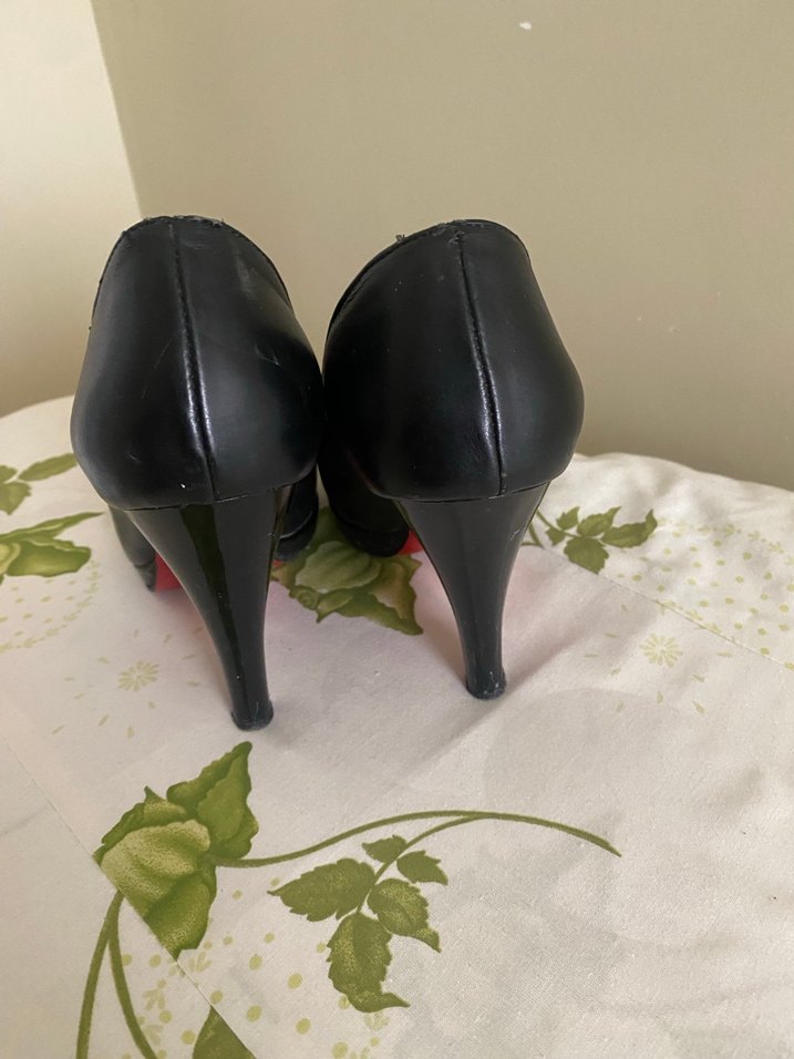 Siyah Stiletto Topuklu Kadın Ayakkabı - Görsel 2