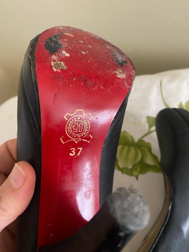 Siyah Stiletto Topuklu Kadın Ayakkabı - Görsel 4