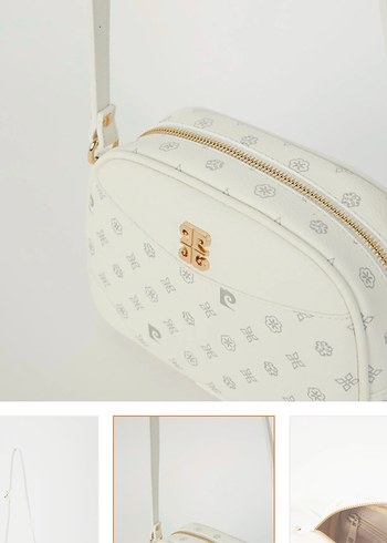 Beyaz Minimalist Kadın Omuz Çantası - Görsel 3