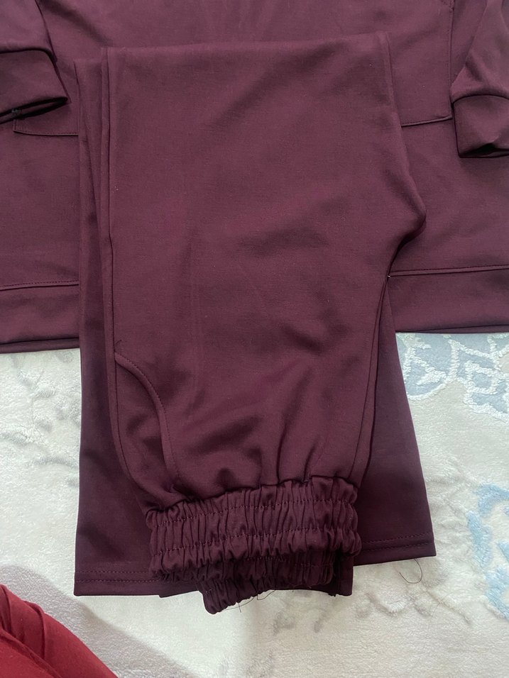 Bordo Kadın Salaş Eşofman Takımı yeni hiç giyilmedi etiketi yok - Görsel 2