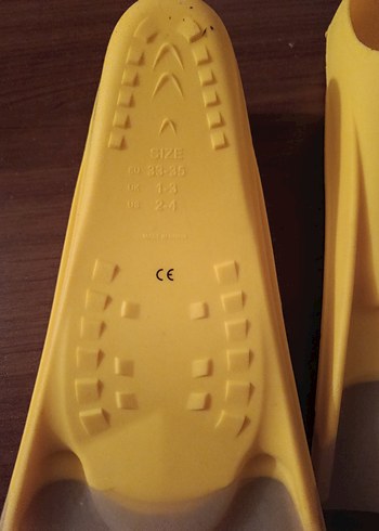 Erkek Sarı Kauçuk Su Paletleri 33,35 numara 1 kez giyildi - Görsel 3