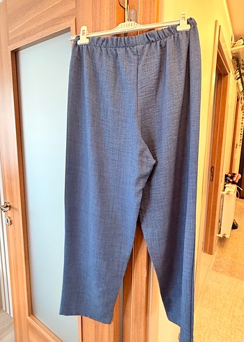 Gri Düğmeli Midi Keten Tunik - Görsel 5